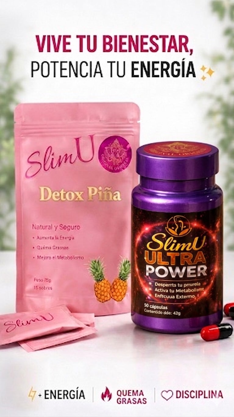 Pack SlimU Detox Piña + SlimU Ultra Power