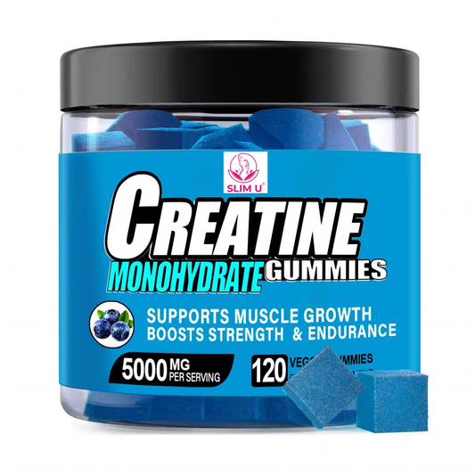 SlimU Creatina Monohidratada Gummies 5000mg - 120 Gominolas Veganas