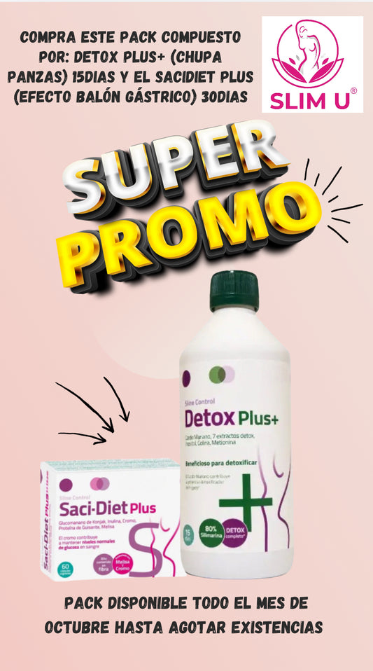 Pack mes Octubre Detox chupa panza + Balón Gástrico