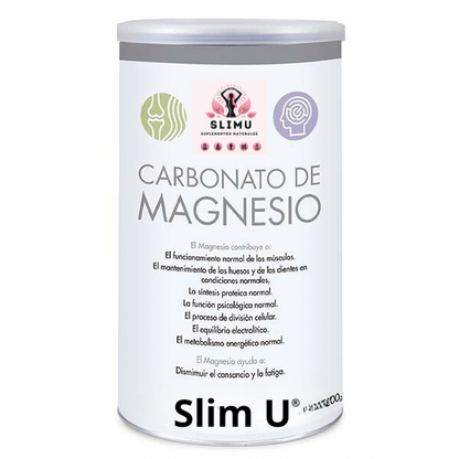 SlimU Carbonato de Magnésio de Morango é um suplemento alimentar que regula o trânsito intestinal e contribui para o funcionamento normal dos músculos e reduz o cansaço e a fadiga.