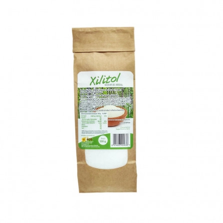 Xilitol (Azúcar Abedul) polvo 500 g. Es un sustituto ideal del azúcar, y además es un Alcalinizante 100% Natural.Tiene un índice glucémico muy bajo, y es un sustituto ideal de la sacarosa